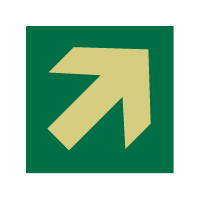 Vluchtrichting trap sticker
