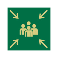 Verzamelpunt sticker