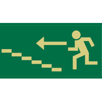 Trap links omhoog sticker