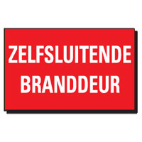 TSD 09 ZELFSLUITENDE BRANDDEUR rood-wit