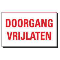 TBD 02 DOORGANG VRIJLATEN