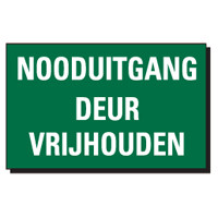 TBD 03 NU DEUR VRIJHOUDEN bord