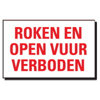 Voorbeeld 10 ROKEN EN OPEN VUUR VERBODEN