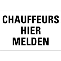 TSD 21 Chauffeurs hier melden stickers