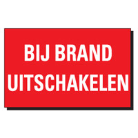 BIJ BRAND UITSCHAKELEN