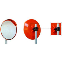 Veiligheidsspiegel met oranje rand