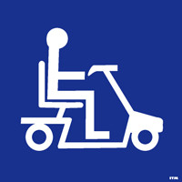 Scootmobiel toegestaan bord