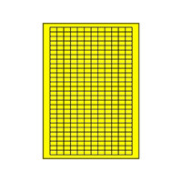 Gele weefsel etiketten zonder kader 10 x 15 mm. (336 stuks per vel, 10 vel per verpakking)