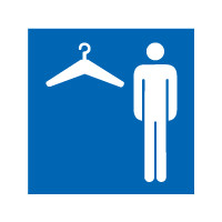 Kleedruimte heren bord