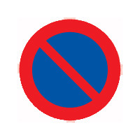 Wachtverbod bord