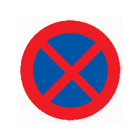 Wachtverbod twee zijden bord