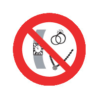 Sieradenverbod sticker