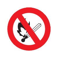 Vuurverbod sticker