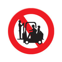 Meerijverbod sticker