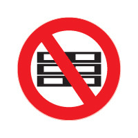 Palletverbod sticker