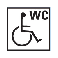 Invaliden WC bord