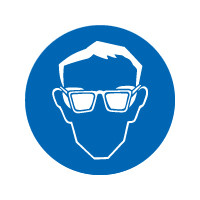 Veiligheidsbril sticker