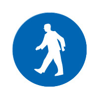 Doorgang voor voetgangers sticker