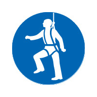 Veiligheidsharnas sticker