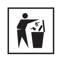Afvalplaats sticker