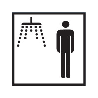 Douche heren stickers