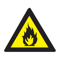 Ontvlambare stoffen bord
