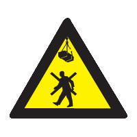 Niet onder last lopen bord