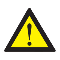 Gevaar sticker