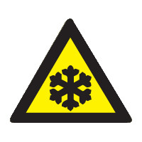 Lage temperatuur sticker