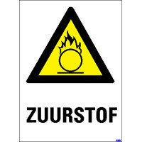 LICHT ONTVLAMBARE STOF + tekst sticker