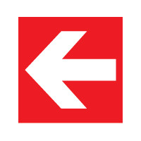 Richting sticker