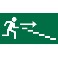 Trap rechts omlaag sticker