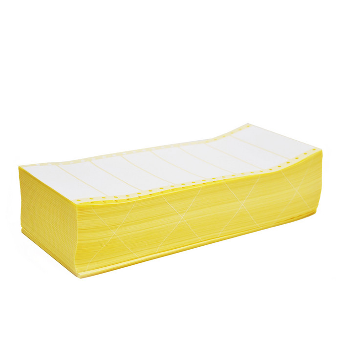 Witte papieren etiketten, pinfeed 89 x 36,1 mm. 4000 etiketten per doos