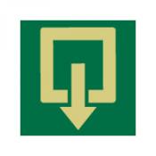 Uitgang direct naar buiten sticker Uitgang direct naar buiten sticker