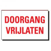 TSD 02 DOORGANG VRIJLATEN wit-rood