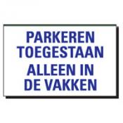 TSD 05 PARKEREN TOEGESTAAN ALLEEN IN DE VAKKE