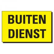 Voorbeeld 14 BUITEN DIENST geel-zwart Voorbeeld 14 BUITEN DIENST geel-zwart