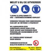 Voorbeeld bouwbord Voorbeeld bouwbord