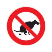 Honden uitlaatverbod sticker Honden uitlaatverbod sticker