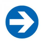 Rijrichting bord Rijrichting bord