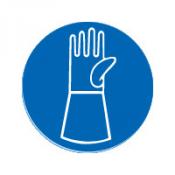 Handschoenen met polsbescherming sticker Handschoenen met polsbescherming sticker