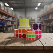 Markerings-stickers PAPIER - PERMANENT KLEVEND